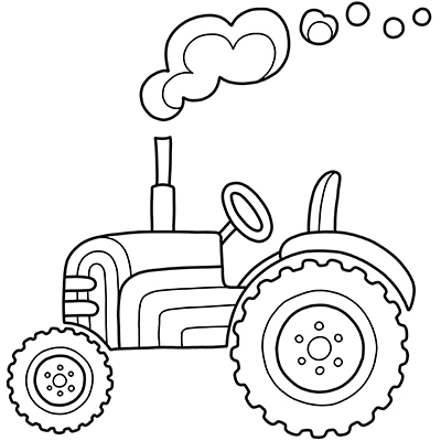 Värityskuva Traktori 0479