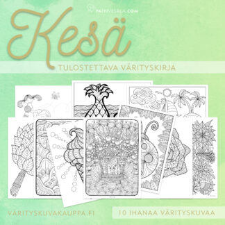 Tulostettava värityskirja Kesä