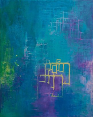 Joku suunta on otettava - Akryylimaalaus 50 x 40 cm