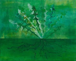 Syvyydestä kohti korkeuksia - Akryylimaalaus 33 x 41 cm