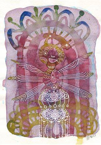 Nebet Bit - Akvarelli 21 x 15 cm