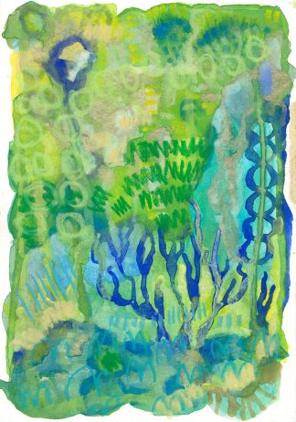 Sykomorin alla - Sekatekniikkateos 21 x 15 cm