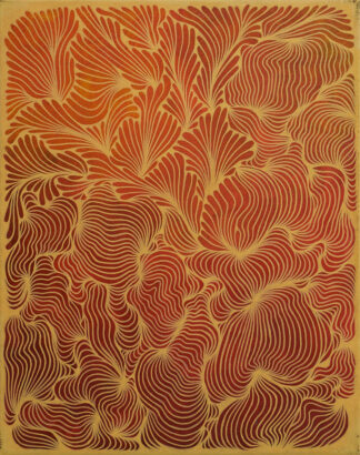 Energiatulva - akryylimaalaus 50 x 40 cm