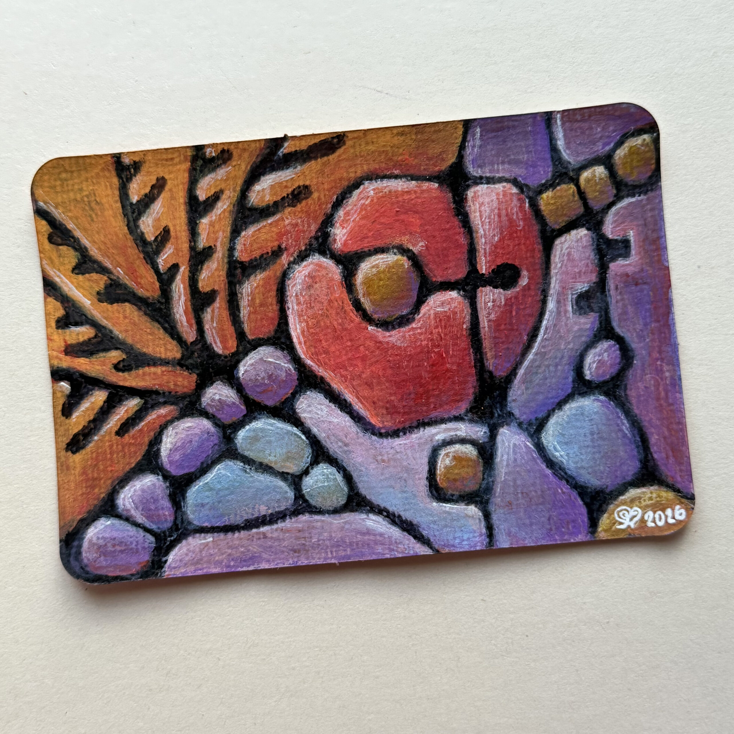 Sielunmaisema 01 - uniikki taidepostikortti - Image 2