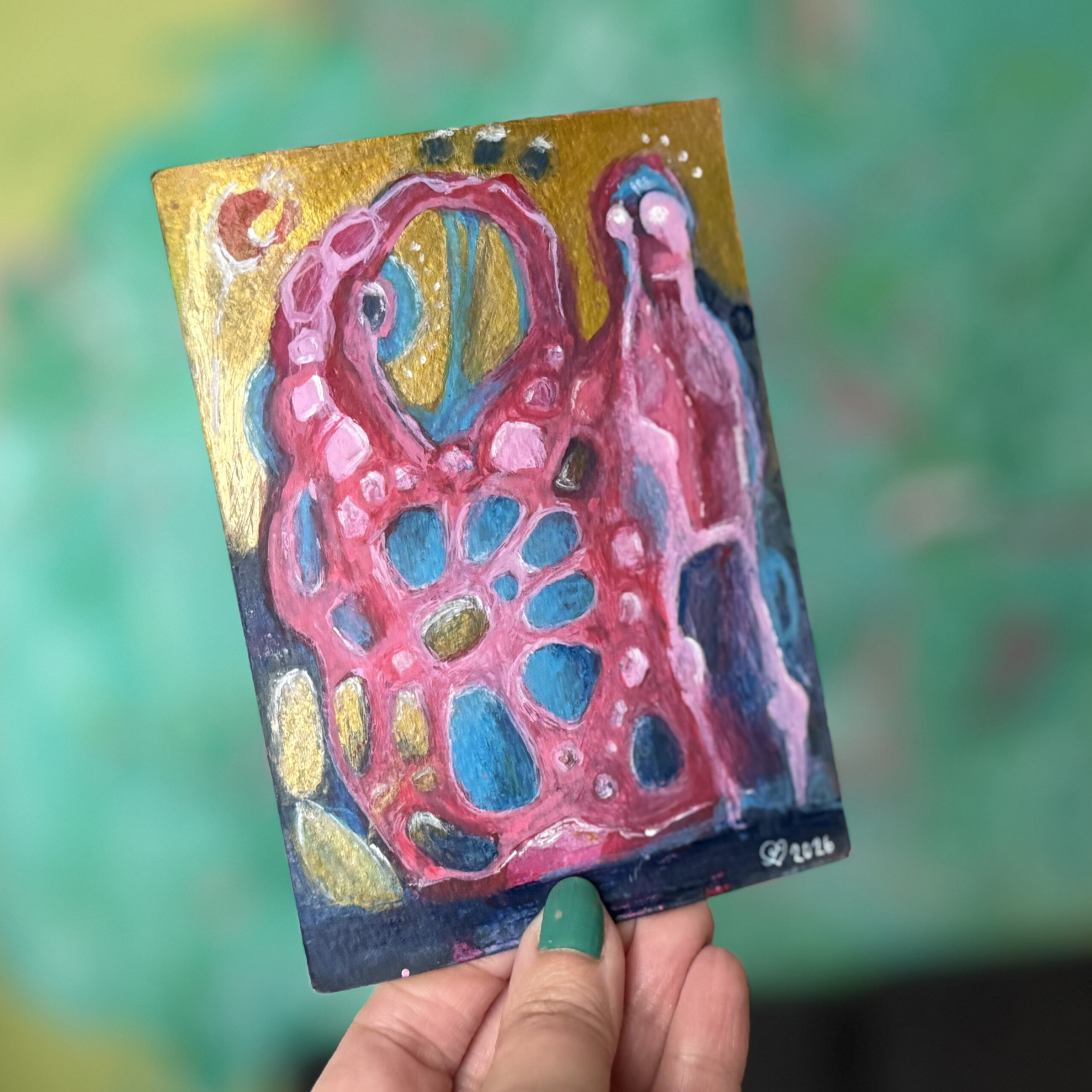 Sielunmaisema 02 - uniikki taidepostikortti - Image 3