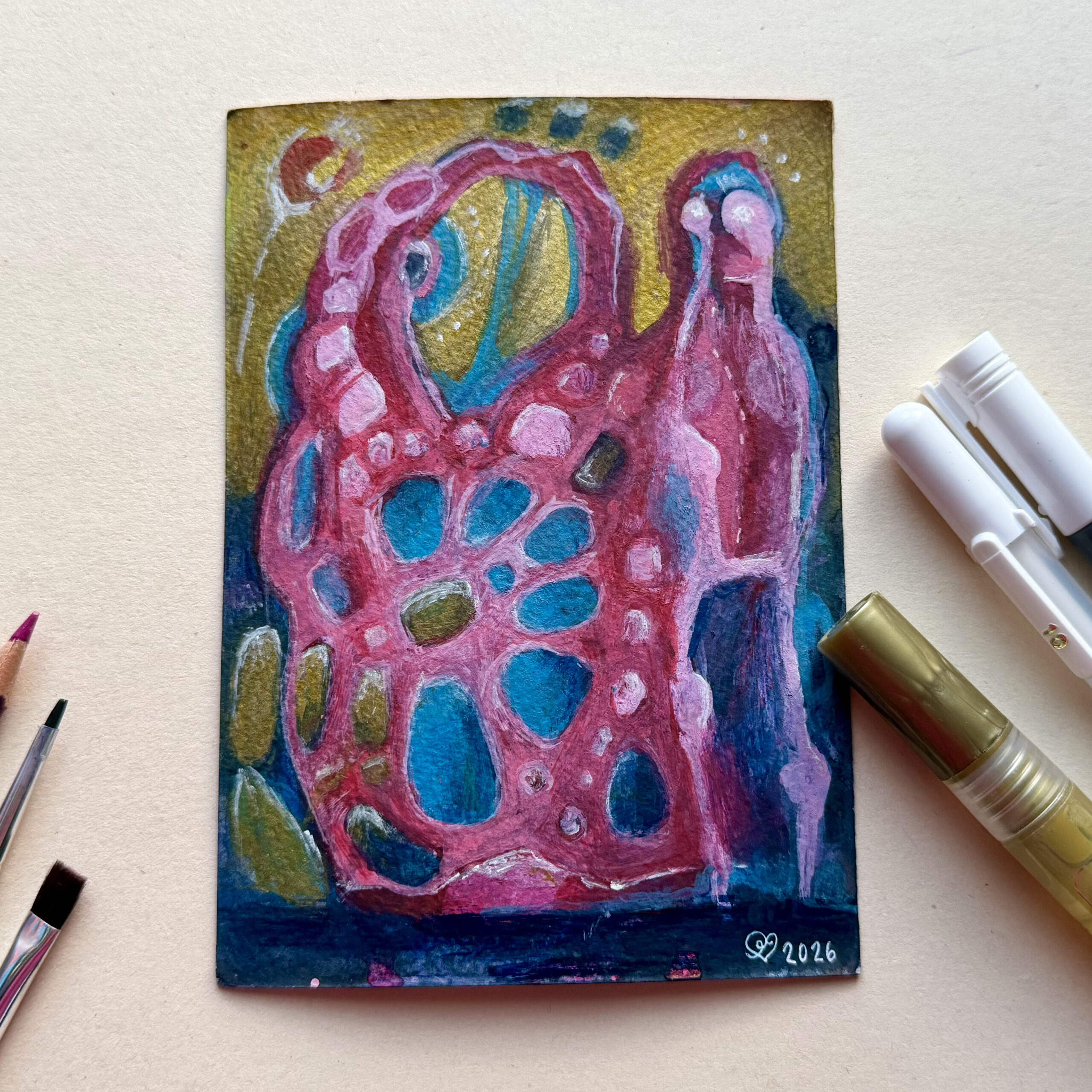 Sielunmaisema 02 - uniikki taidepostikortti