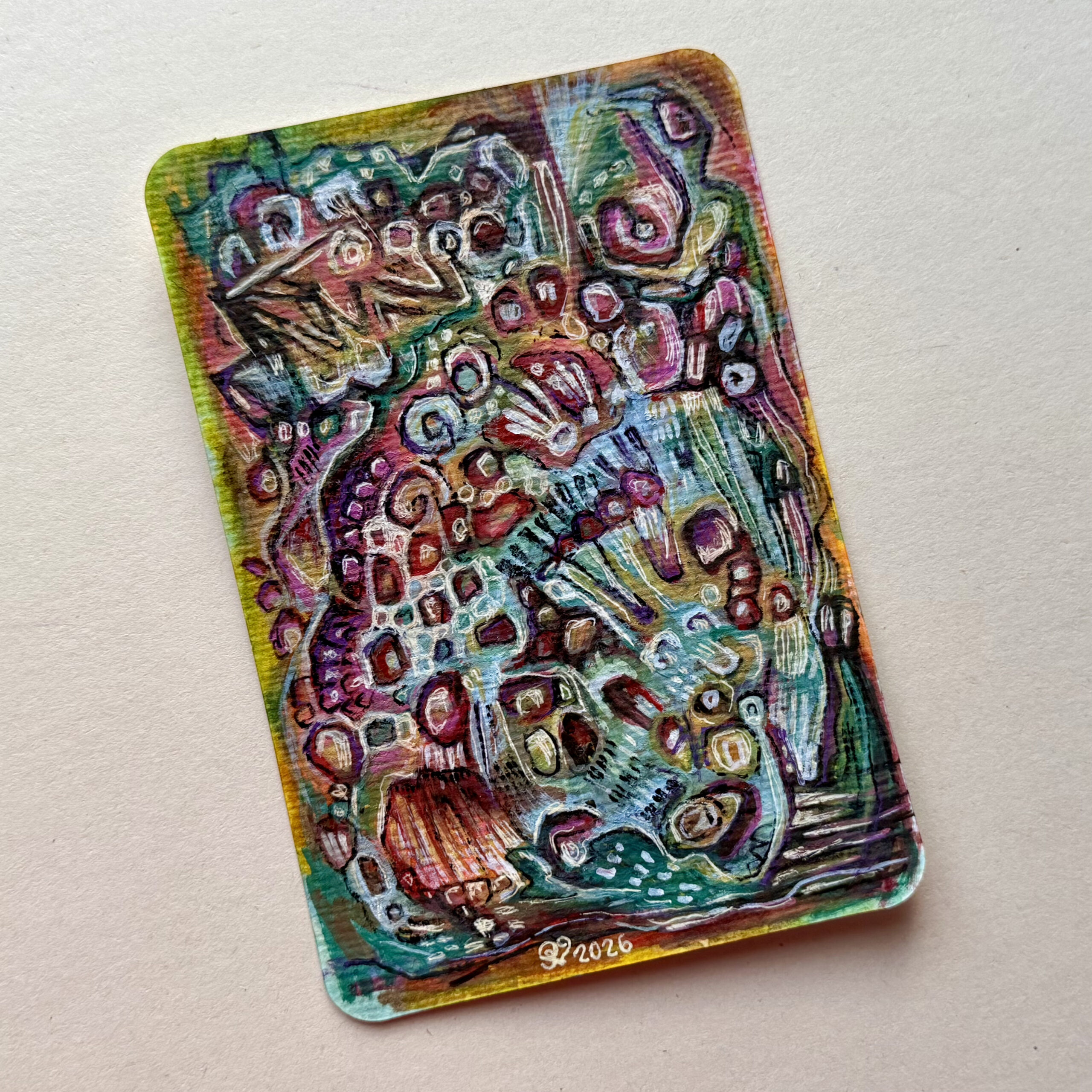 Sielunmaisema 04 - uniikki taidepostikortti