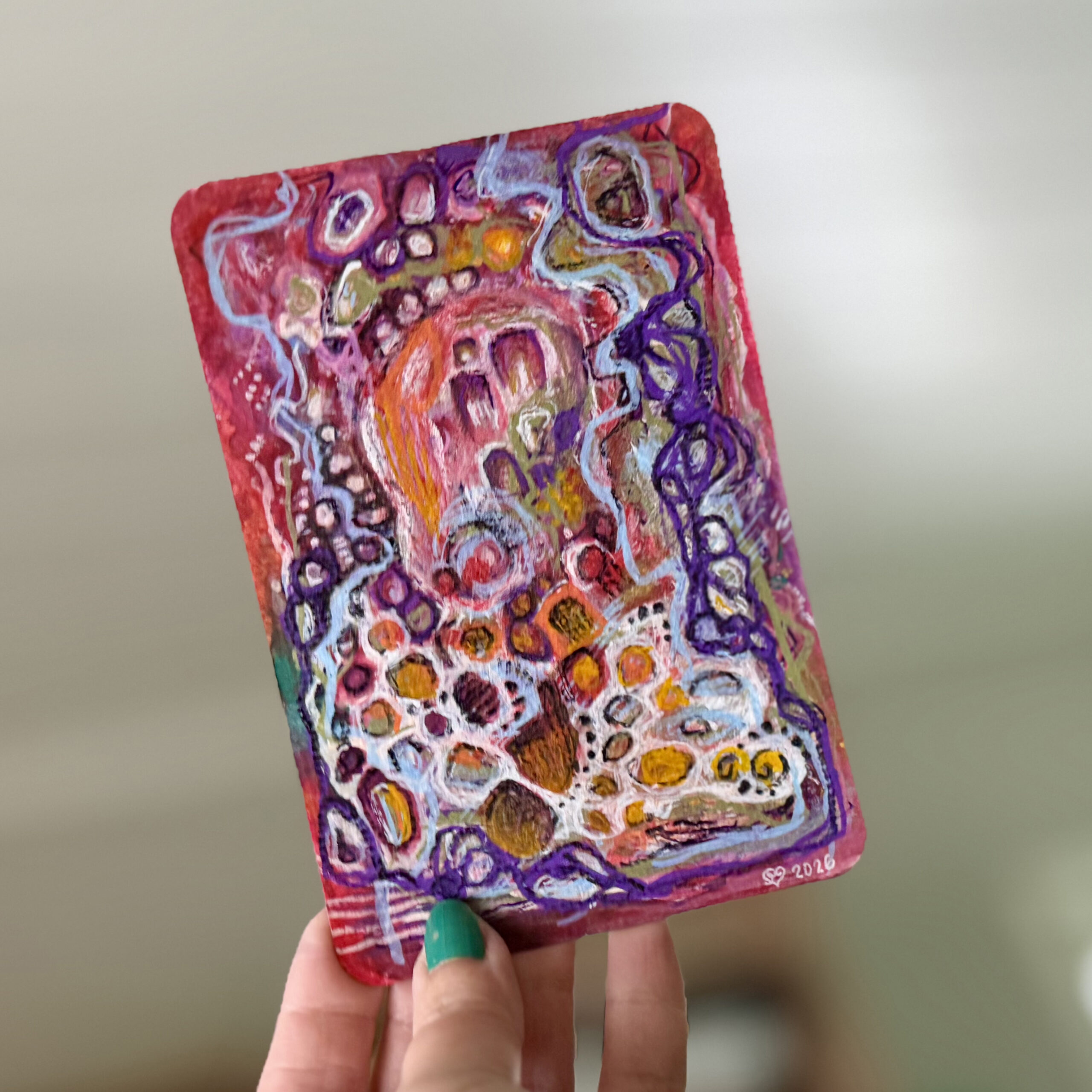 Sielunmaisema 05 - uniikki taidepostikortti