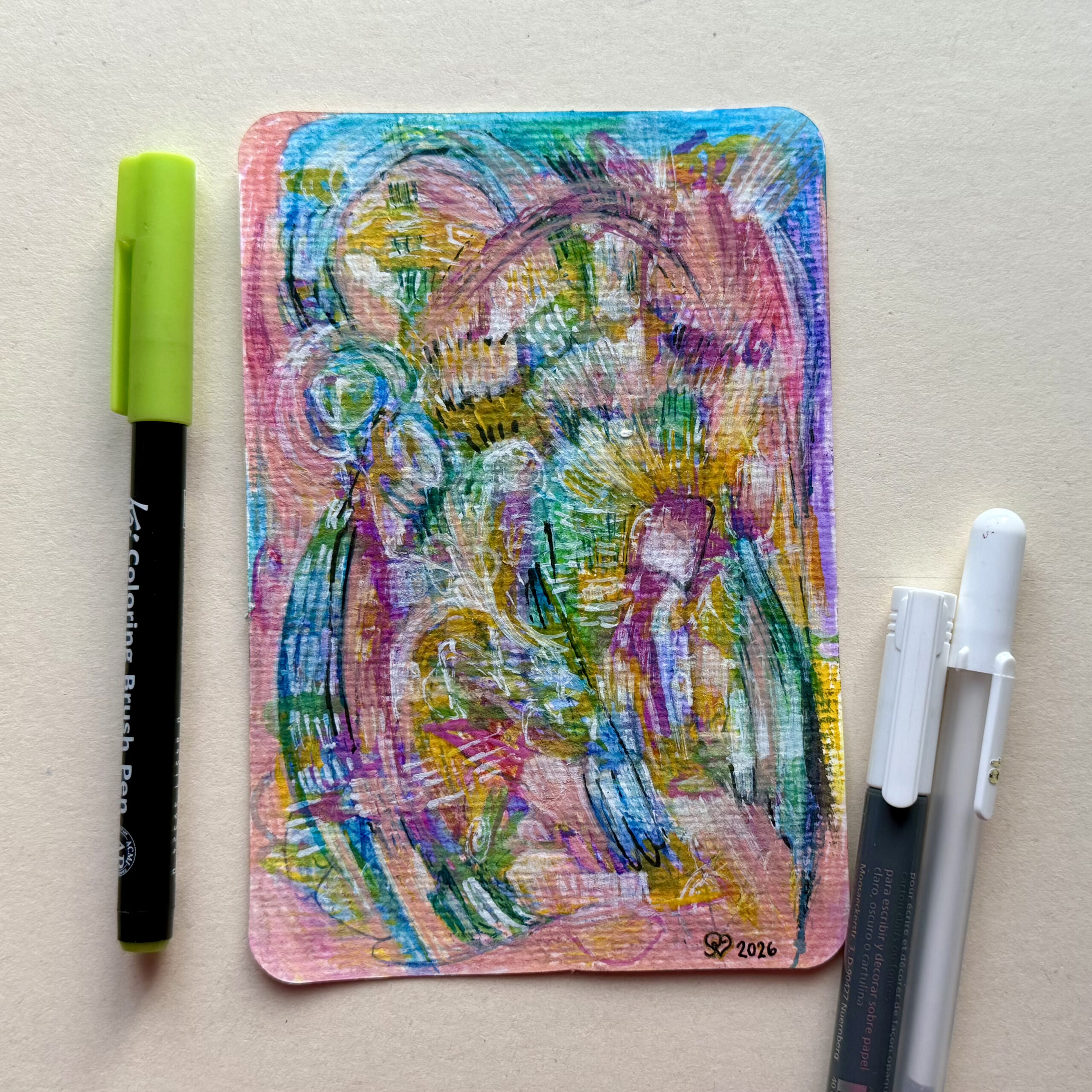 Sielunmaisema 06 - uniikki taidepostikortti