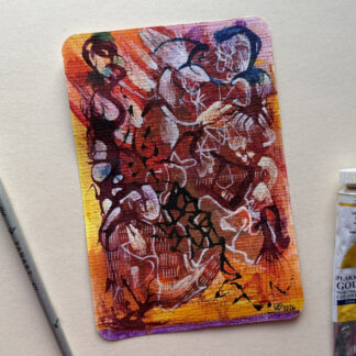 Sielunmaisema 07 - uniikki taidepostikortti