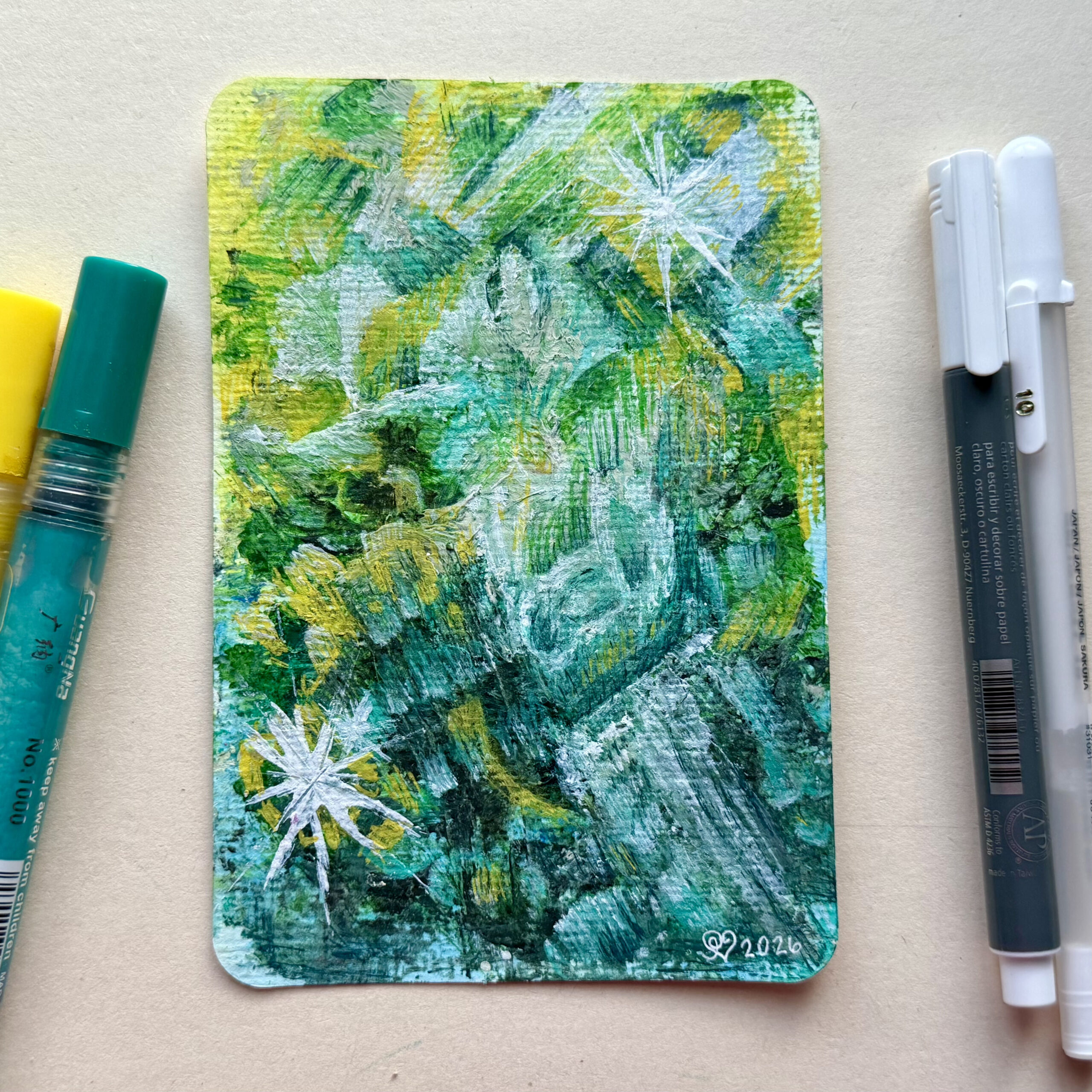 Sielunmaisema 08 - uniikki taidepostikortti