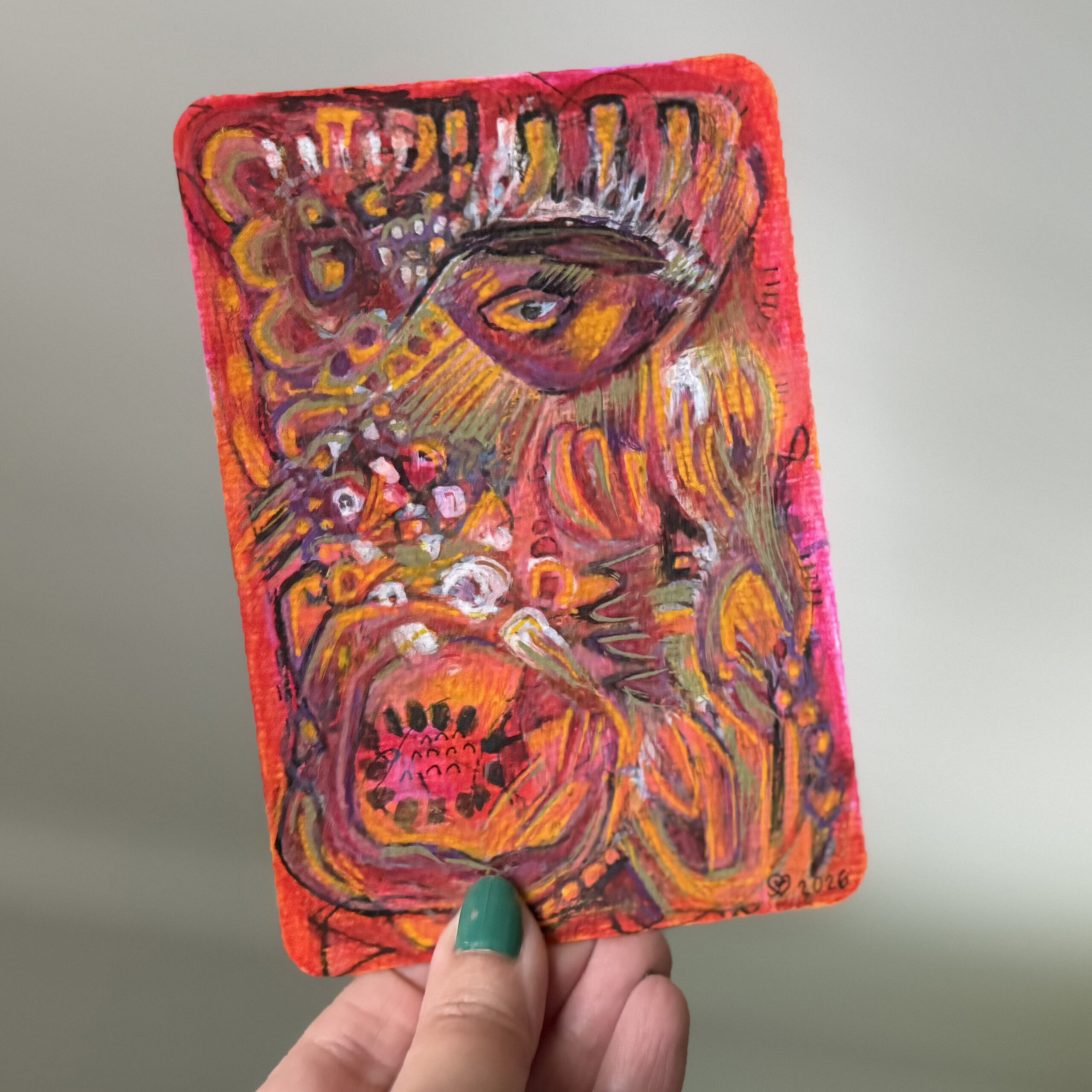 Sielunmaisema 11 - uniikki taidepostikortti - Image 2