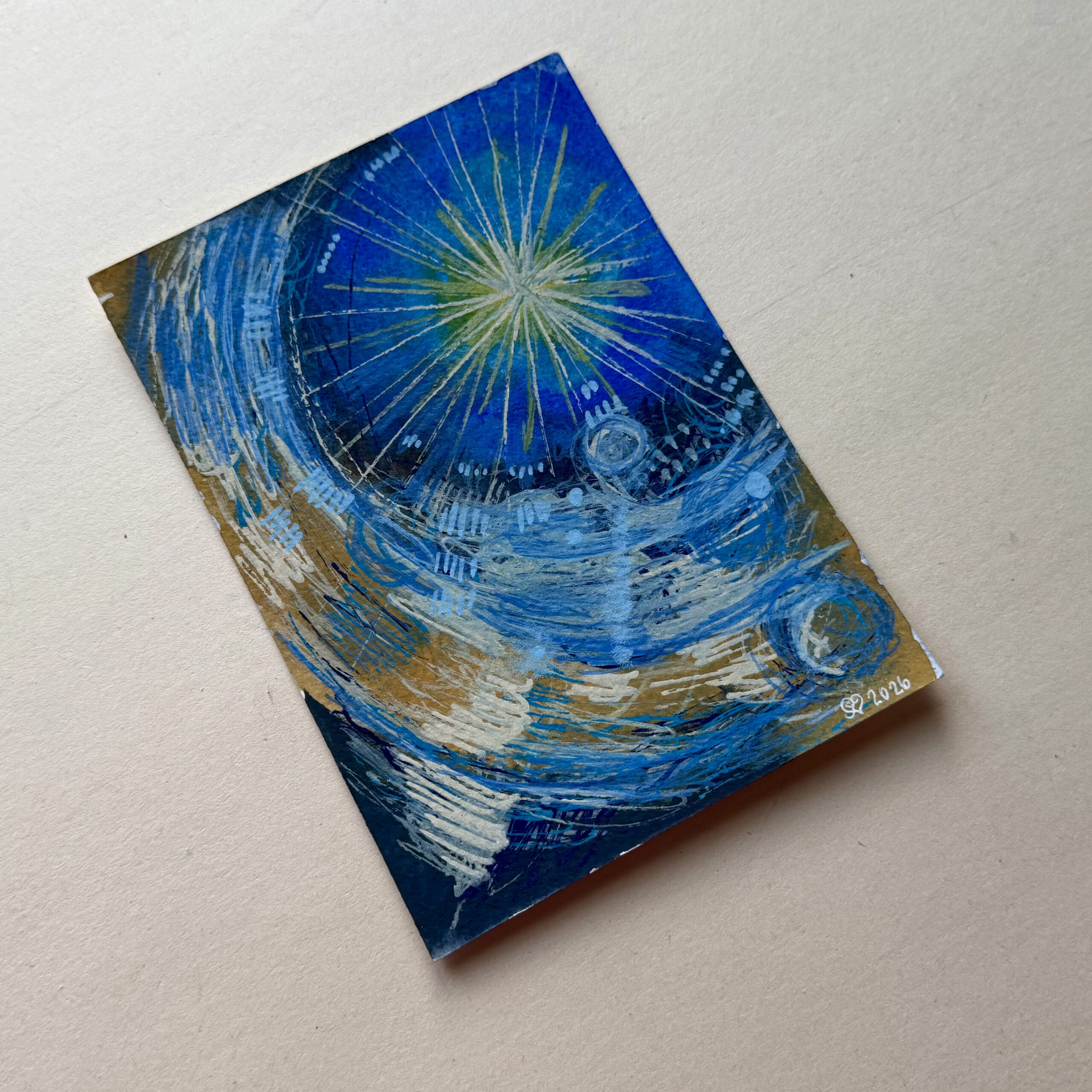 Sielunmaisema 12 - uniikki taidepostikortti - Image 5