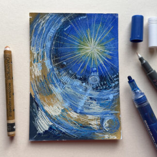 Sielunmaisema 12 - uniikki taidepostikortti