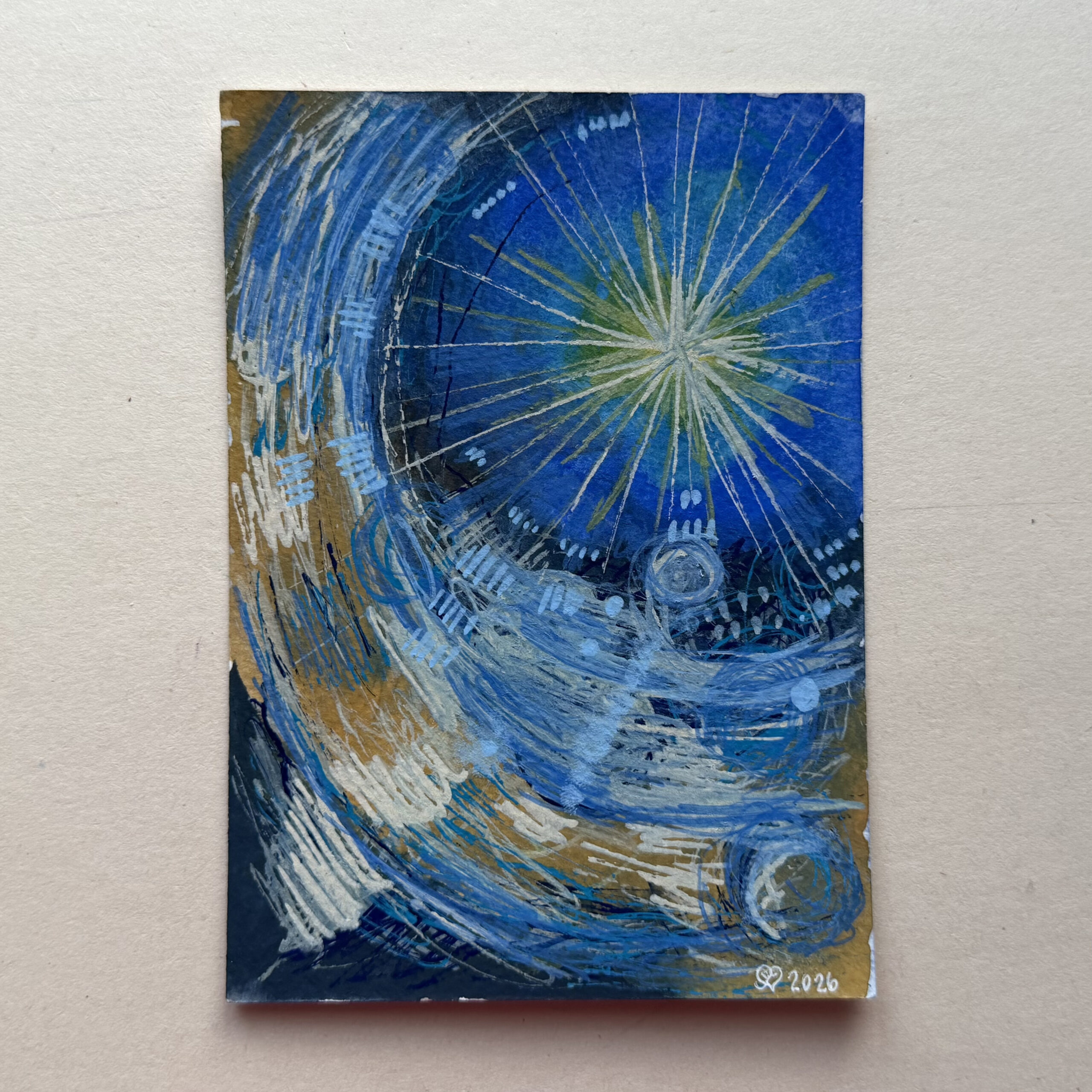 Sielunmaisema 12 - uniikki taidepostikortti - Image 4