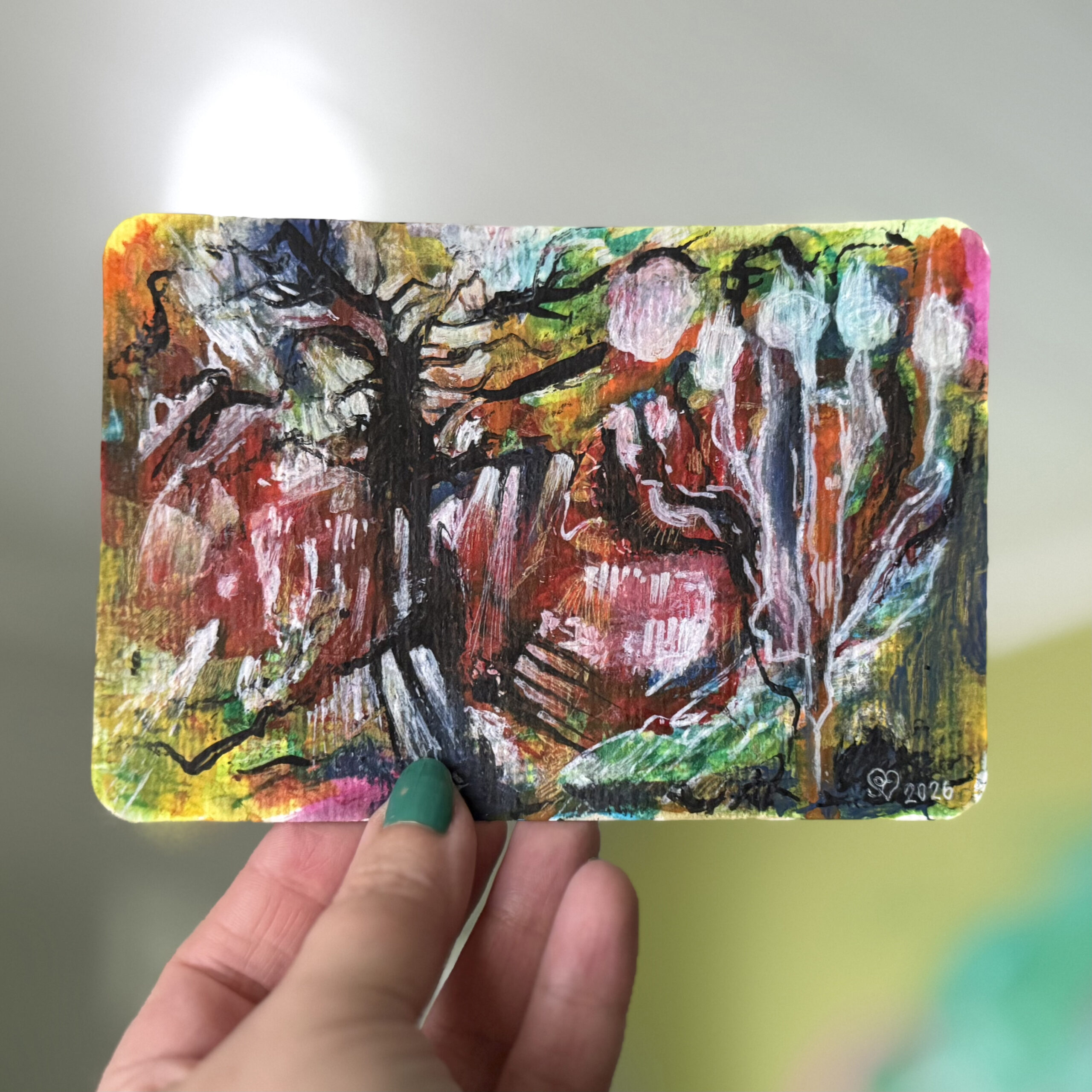 Sielunmaisema 13 - uniikki taidepostikortti