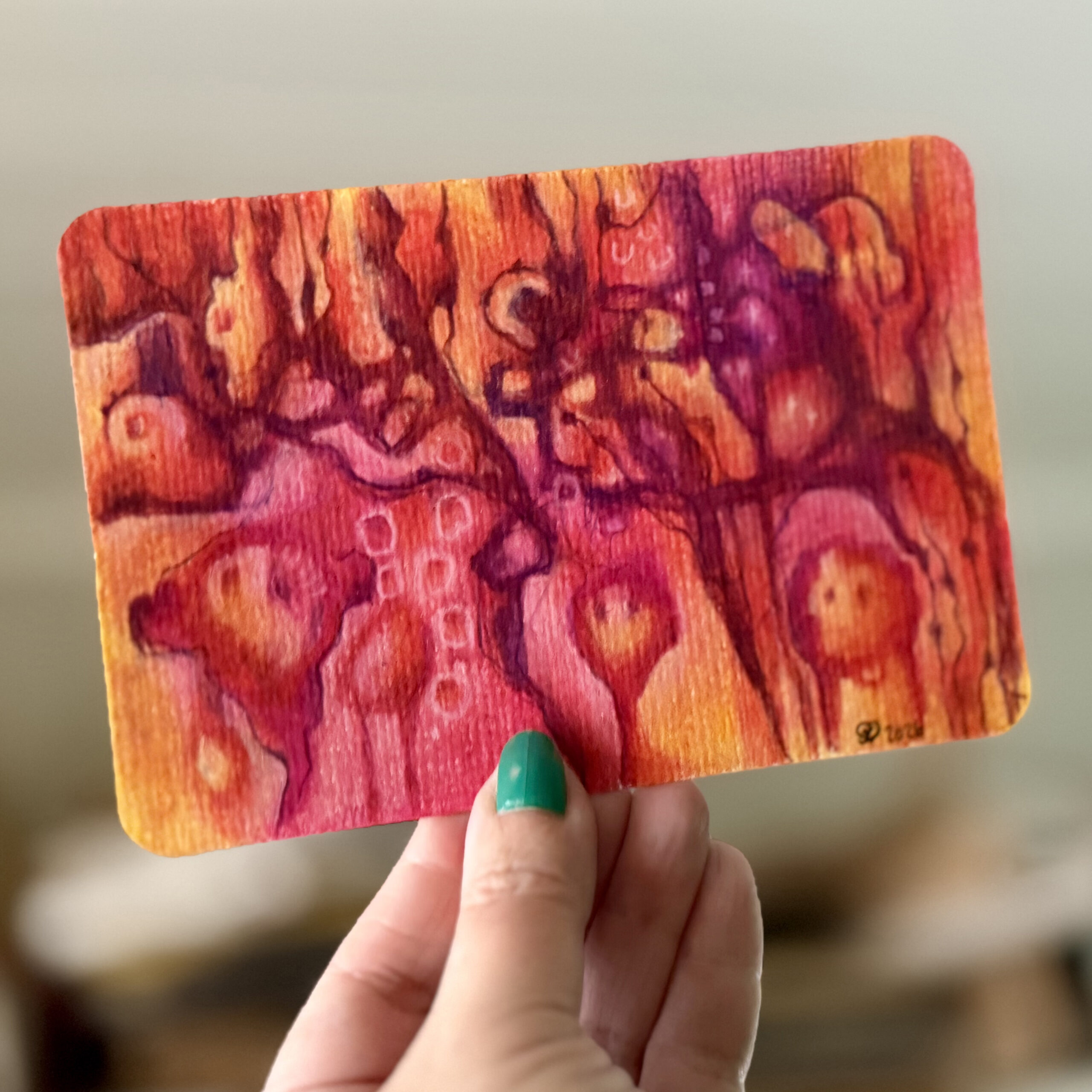 Sielunmaisema 14 - uniikki taidepostikortti - Image 2