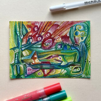 Sielunmaisema 15 - uniikki taidepostikortti